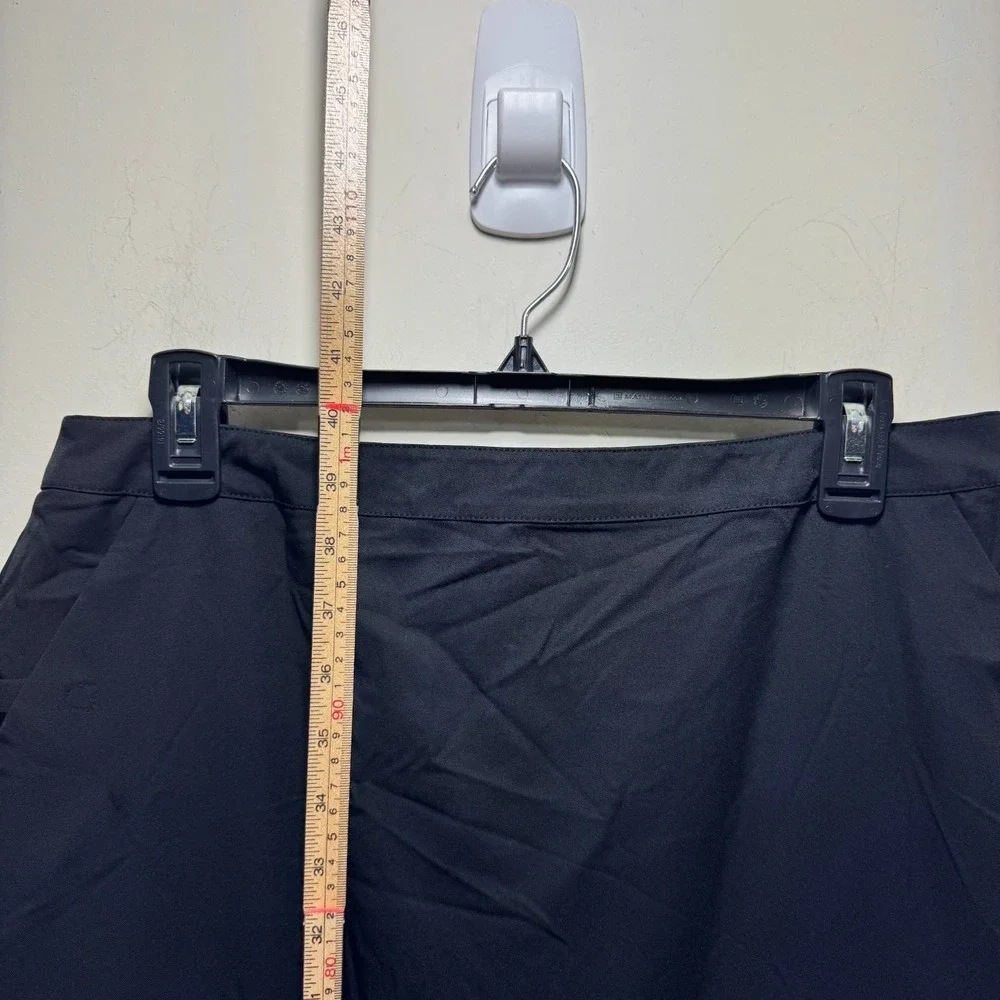 Valerie Stevens Sports Vtg Parachute Convertible Y2K Utility Maxi Skirt 10 Black